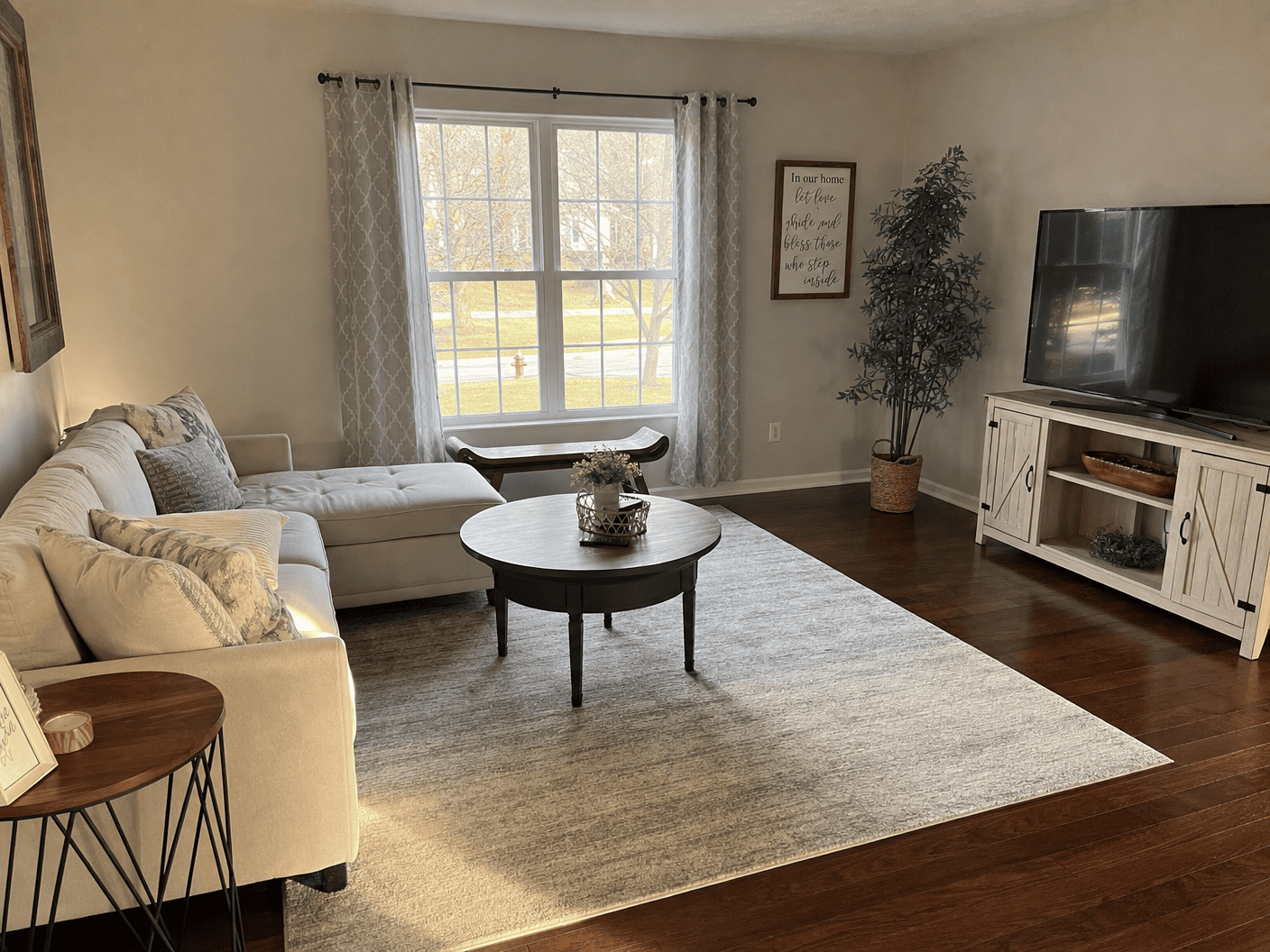Living Room cleaned by MAS DC