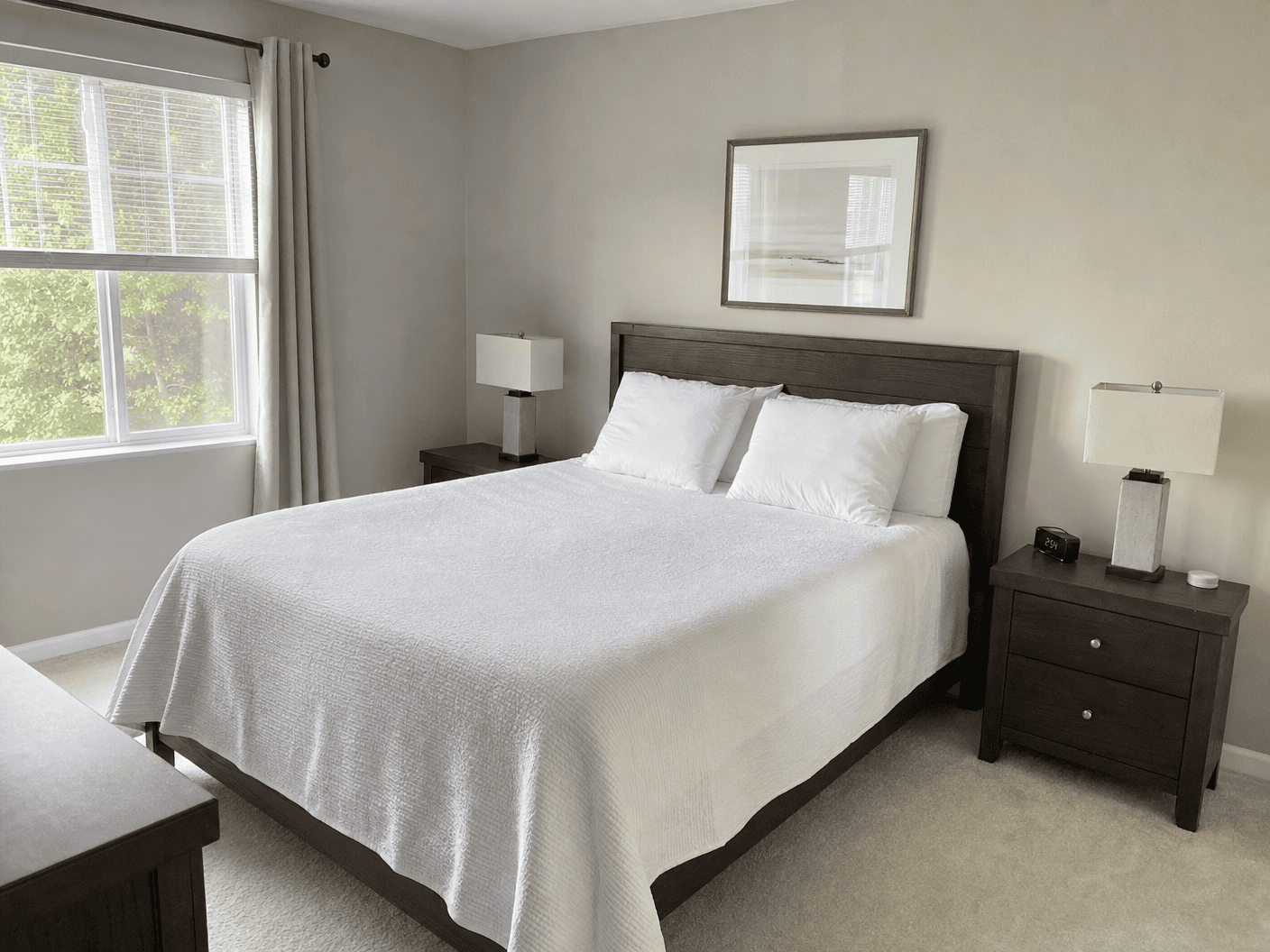 Bedroom cleaned by MAS DC